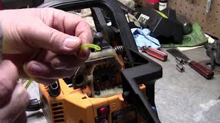 Poulan chainsaw fuel line replacement [upl. by Jarnagin]