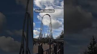 Stealth roll back Thorpe park youtubeshorts viral themepark thorpepark stealth rollback [upl. by Wendelin74]