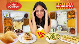 HALDIRAM VS BIKANERVALA Entire Menu Challenge 😱  Who Is Better  🤔 [upl. by Wivinia]