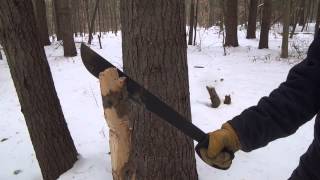 Ontario Field Machete 18 inch  Test [upl. by Nesyaj]