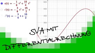 Weg Geschwindigkeit Beschleunigung in der Differentialrechnung [upl. by Annawyt]