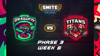 SMITE PRO LEAGUE Jade Dragons Vs Tartarus Titans Phase 3 Week 6 [upl. by Bartlet]