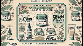 Pomada para Piel Seca y Crema para Piernas Cansadas  Clase 34 Curso Completo de Herbolaria [upl. by Nitnert]