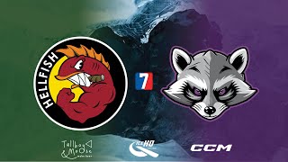 Hellfish VS Trash Pandas  Div 7  10th August  IceHQ Beer League ice hockey [upl. by Maclean]