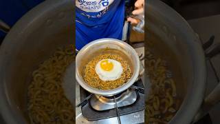 Korean Egg Noodles  Ramyeon 4000KRW  Korean Street Food shortsvideo [upl. by Verada]