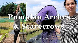 Building A Pumpkin Archway amp Making A Scarecrow Witch ⛥ UK Allotment Vlog 20 ⛥ July 2024 ⛥ [upl. by Curcio]