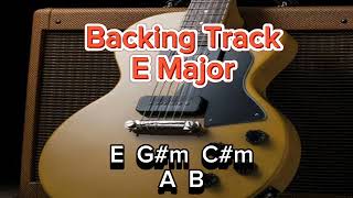 Backing Track in E Major [upl. by Arihat]