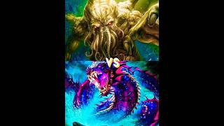 megalodon VS mosasaurusjormungandrCthulhuAlien [upl. by Ruosnam]