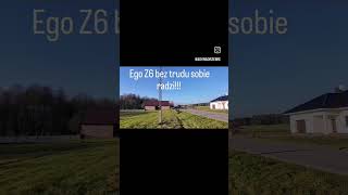 Brutally testing on mower ego Z6 Egopowerplus challenge2025 zeroemission drone djineo [upl. by Nodnnarb]