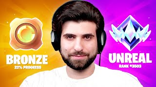 BRONZE to UNREAL in Fortnite SEASON 2 [upl. by Viviana702]