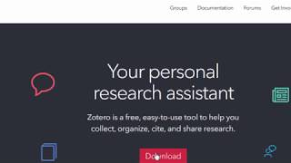 Zotero Tutorial [upl. by Crispin]