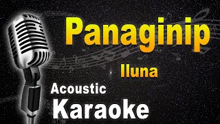 PANAGINIP  iluna Acoustic KARAOKE [upl. by Corine]