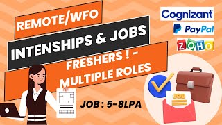 INTERNSHIPS amp JOBS FOR STUDENTS ✅JOB VACANCIES FOR FRESHERS TAMIL ✅ [upl. by Acim]