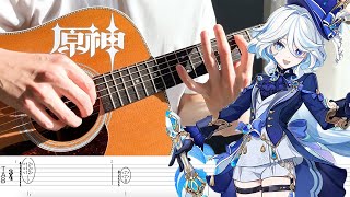 【TAB】Sinners FinaleGenshin Impact  Focalors Dance  Fingerstyle Guitar Arrangement [upl. by Cacka]