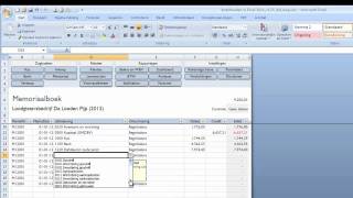 Boekhouden in Excel  Beginbalans [upl. by Iad489]