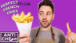 How to make PERFECT BelgianStyle Fries frites 🇧🇪 [upl. by Curnin]