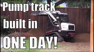 How to build a backyard pump track  IN ONE DAY [upl. by Neisa722]