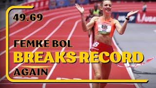 Femke Bol Makes History TWICE  Levin  World Athletics Indoor Tour [upl. by Akemad]