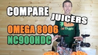 Comparison Omega 8006 amp Omega 900HDC Juicers [upl. by Toomin73]