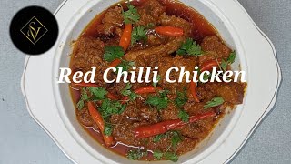 Red Chilli Chicken Recipe  Red Chicken  Chicken  SumeraS vlog [upl. by Lexa126]