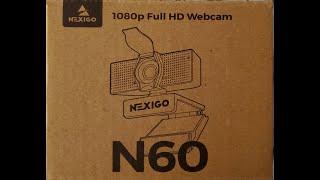 Nexigo N60 1080p Full HD Webcam Review [upl. by Trometer]