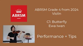 Butterfly C1  ABRSM Grade 4 Violin 2024  Performance and Tips [upl. by Haggerty]