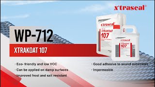 xtraseal WP712 xtrakoat 107 Cementitious Waterproofing Coating [upl. by Aihsened]