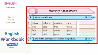 EE 5th standard English term 2 work book answers monthly assessment [upl. by Ognimod]