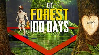 I Survived 100 Days in The Forest being HUNTED by CANNIBALS [upl. by Rusticus]