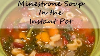 Instant Pot Minestrone Soup Recipe Easy and Fast Dinner [upl. by Blankenship]