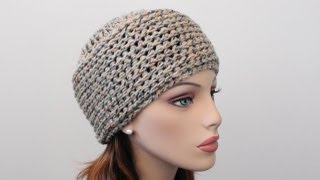 Crochet Beanie Hat [upl. by Furlong]