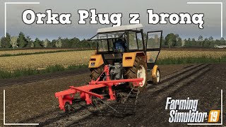 ☆Orka Pług z broną😱Ursus c360ampJohn deere🔥 ✔ Aleks Farmer ▶Timelapse FS19MP [upl. by Attaynik]