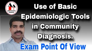 Use of Epidemiologic Tools in Community Diagnosis [upl. by Pimbley]