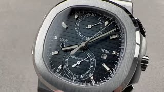 Patek Philippe 5990 Nautilus Travel Time Chronograph 59901A011 Patek Philippe Review [upl. by Sorci]