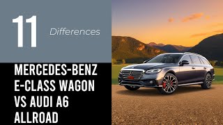 MercedesBenz EClass Wagon vs Audi A6 Allroad [upl. by Acirderf]