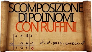 Scomposizione di Polinomi con Ruffini [upl. by Jung]