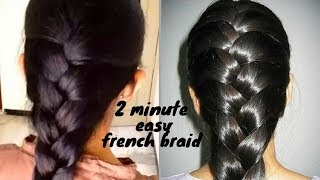 How to Braid Your Own Hair For Beginners  How to Braid  hairstyle for medium to long hair [upl. by Lilah]