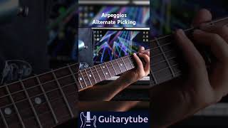 Guitar Tutorial  Arpeggios Alternate Picking by Alan guitartutorial guitarlesson guitar tabs [upl. by Charley]