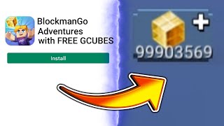 New VERSION Blockman Go with FREE GCUBES How to get FREE GCUBES in BlockmanGo  Adventures [upl. by Colp]