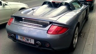 Porsche Carrera GT  Start up little revs and Walkaround in Vienna [upl. by Aceber295]