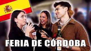 ESPAÑOLES PROBANDO POR PRIMERA VEZ FERNET CON COCA COLA  Feria de Córdoba [upl. by Alon]