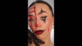 Easy Halloween Clown Makeup Hack 🤡 makeuptutorial makeup [upl. by Allehcram]