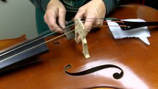 How to Set Up a Bridge on a Cello [upl. by Assyram]