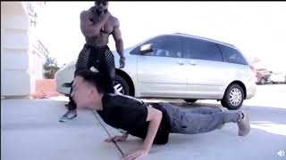 RiceGum Doing push ups KSI subreddit [upl. by Yardna]