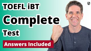 TOEFL iBT Complete Test with Answers 11 [upl. by Nightingale]