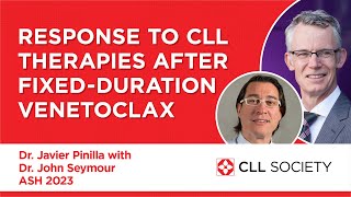 Response to CLL Therapies After FixedDuration Venetoclax  ASH 2023 Dr John Seymour [upl. by Nahor]