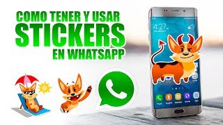 Como tener y usar los stickers en WhatsApp  Mochilanegra [upl. by Bronson]