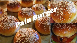 Recette très facile de PAIN BURGER MAISON🍔 🔝👌رائع خبز برجر [upl. by Enyehc745]