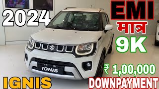 New Maruti IGNIS 2024 Price  Maruti Ignis Alpha On road Price in 2024 Loan Price Emi Downpayment [upl. by Atsuj]