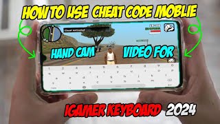 How to use cheat code Gta Sa in android mobile handcam p1 [upl. by Dnomayd]